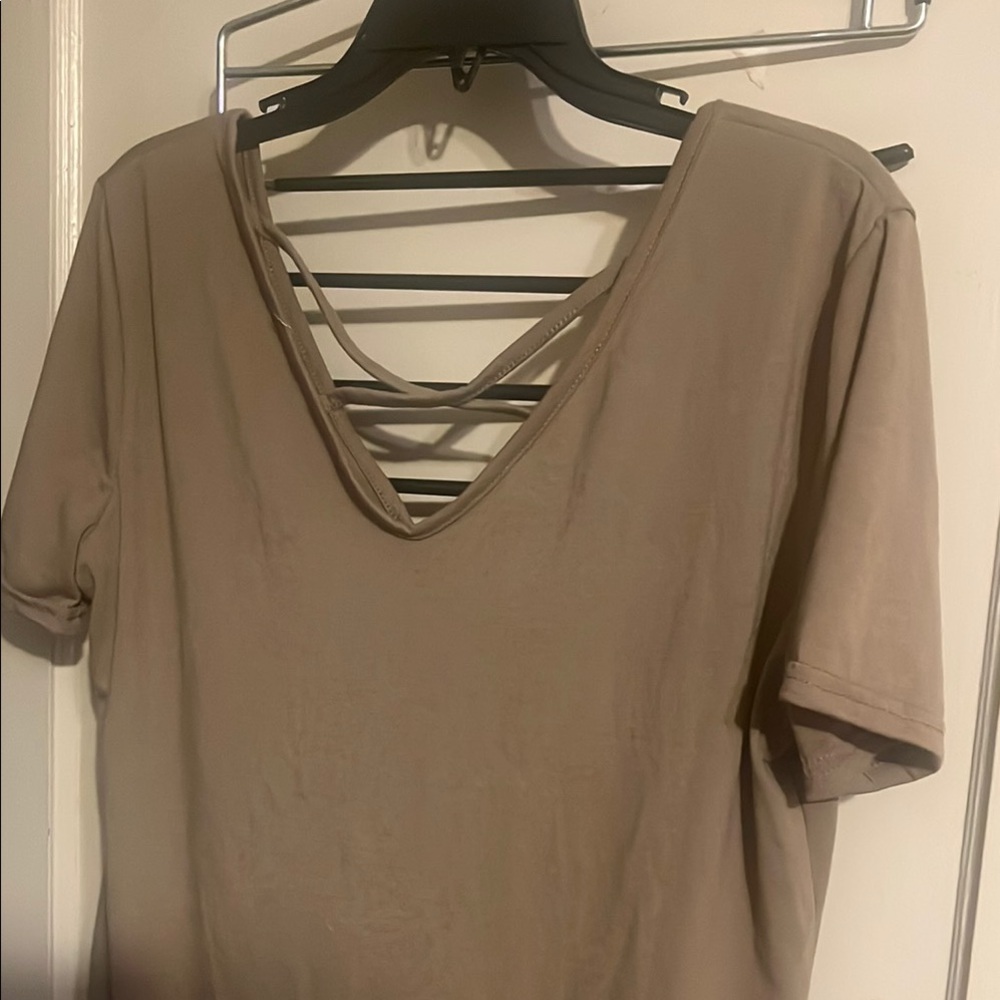 Elegant Tan Women's Top